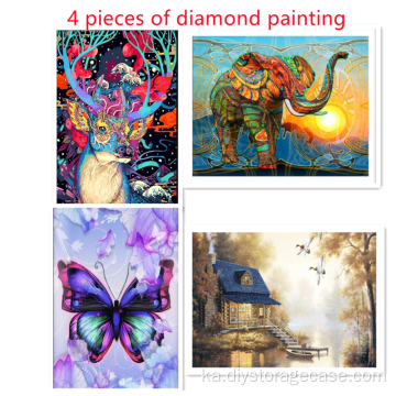 DIY ხასიათი ცხოველთა Diamond Cross Stitch Diamond Painting